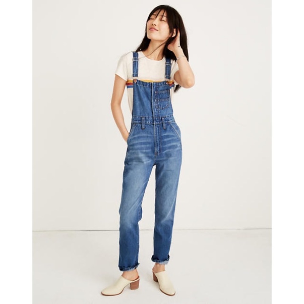 Madewell Straight-Leg Zip Overalls